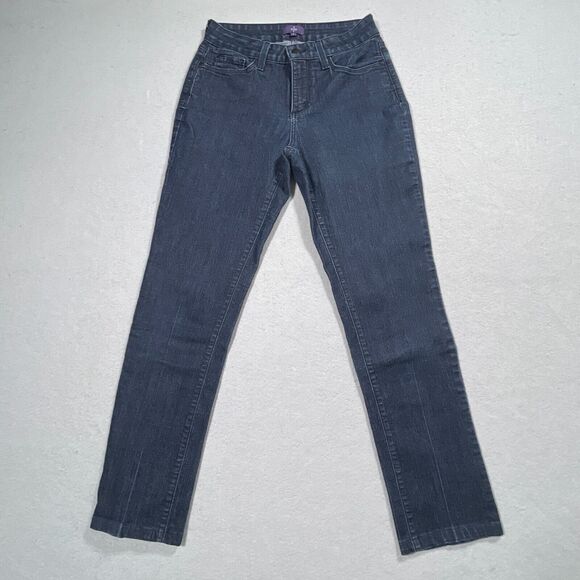 NYDJ Not Your Daughter Jeans Women's‎ Size 4 Slim Straight Denim Blue - Picture 1 of 12
